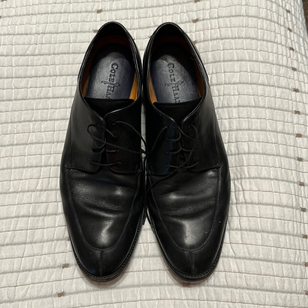 Cole Haan black dress shoes. Size 11.5. Worn few times but look new.
